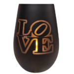 Windlicht / Trinkglas "Love" 465 ml