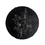 Schiefer Untersetzer Ø 10cm "Blume 1"