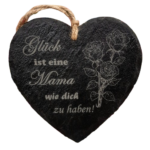 Schiefer Herz 15 x 15cm "Muttertag 4"