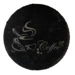 Schiefer Untersetzer Ø 10cm "Coffee 2"