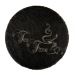 Schiefer Untersetzer Ø 10cm "Tea Time"