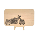 Frühstücksbrettchen "Motorrad" 22,5 x 12,5 x 1,2cm