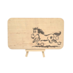 Frühstücksbrettchen "Pferd"  22,5 x 12,5 x 1,2cm