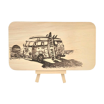 Frühstücksbrettchen "Camper" 22,5 x 12,5 x 1,2cm